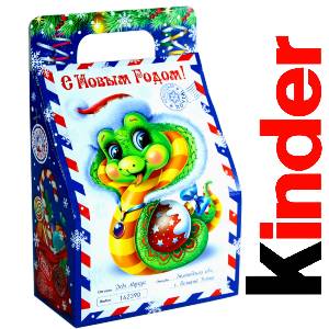 Детский подарок на Новый Год в жестяной упаковке весом 335 грамм по цене 1312 руб в Кургане